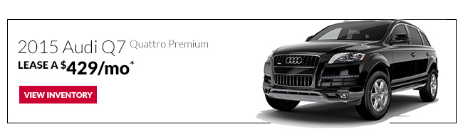 Lease a 2015 Audi Q7 quattro Premium for only $429/mo*