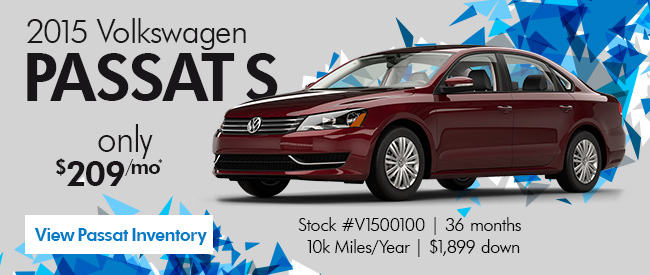 2015 Volkswagen Passat S only $209/mo*