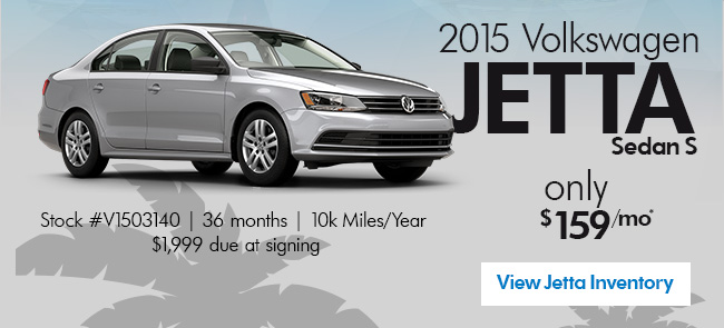 2015 Volkswagen Jetta Sedan S For Only $159/MO*