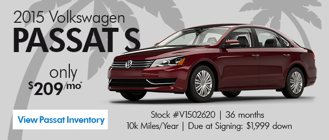 2015 Volkswagen Passat S for Only $209/MO*