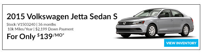 2015 Volkswagen Jetta Sedan S For Only $139/MO*