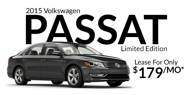 Lease a 2015 Passat Limited Edition for only $179/mo*