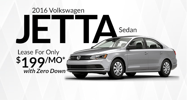 Lease a 2016 Jetta Sedan 1.4T S for only $219/mo* with Zero Down
