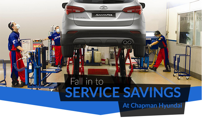 Fall in to Service Savings at Chapman Hyundai