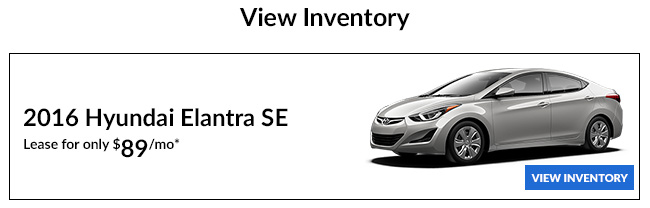 2016 Hyundai Elantra SE Lease for only $89/mo*