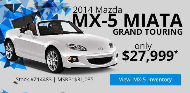 2014 Mazda MX-5 Miata Grand Touring only $27,999*