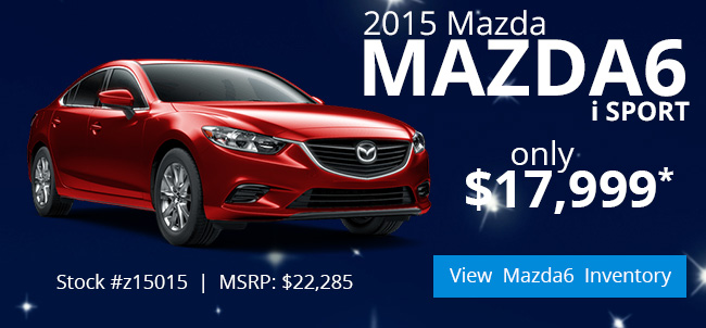 2015 Mazda6 i Sport only $17,999*