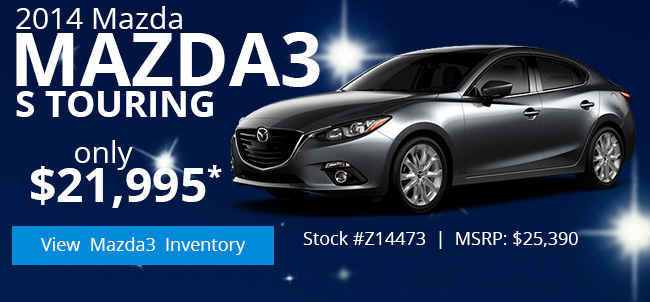 2014 Mazda3 S Touring only $21,995*