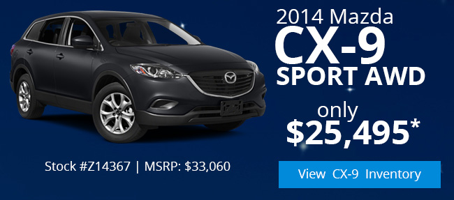 2014 Mazda CX-9 only $25,495*