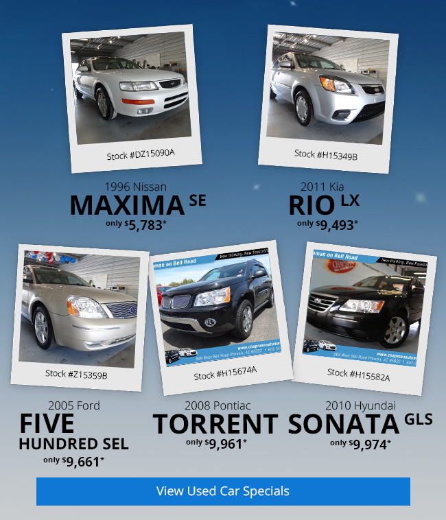 View Used Car Specials