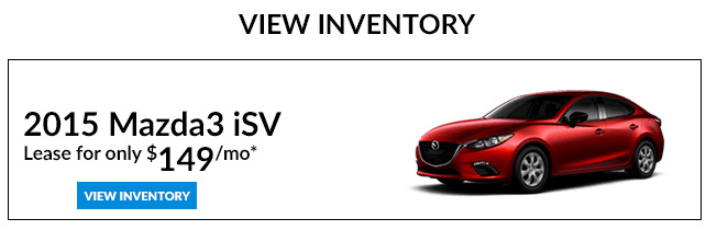 2015 Mazda3 iSV Lease for only $149/mo*