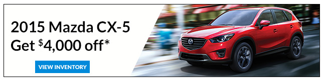 2015 Mazda CX-5 – Get $4,000 off*