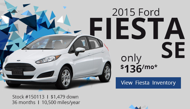 2015 Ford Fiesta SE only $136/mo*