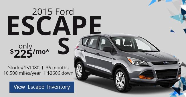 2015 Ford Escape S only $225/mo*