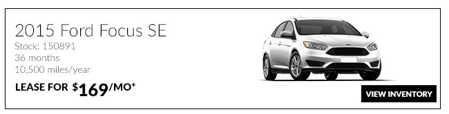 Lease a 2015 Ford Focus SE for only $169/mo*
