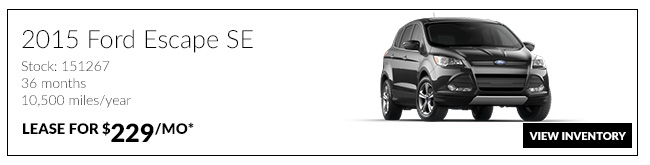 Lease a 2015 Ford Escape SE for only $229/mo*