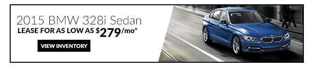 Lease a 2015 BMW 328i Sedan for only $279/mo*