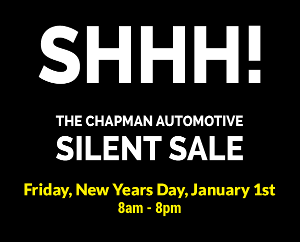 SHHH The Chapman Automotive Silent Sale!