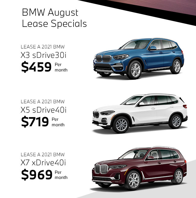 BMW August Lease Specials