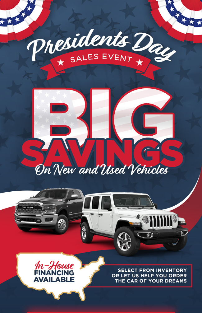 Presidents Day Sales Event
