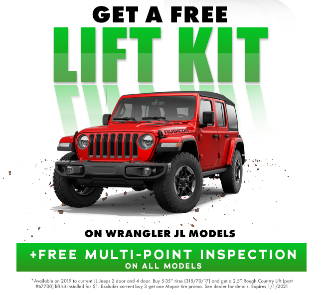 Get a Free Lift Kit