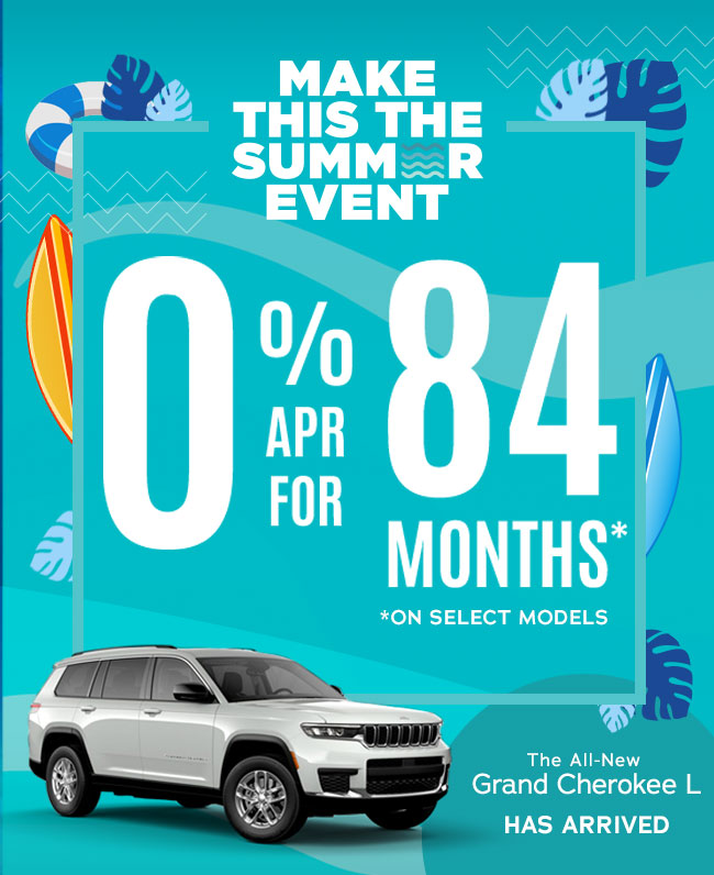 0% APR for 84 months on select models*