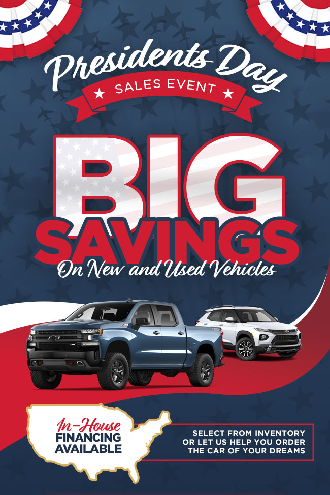 Presidents Day Sales Event