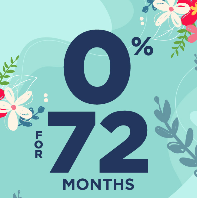 0% for 72 Months