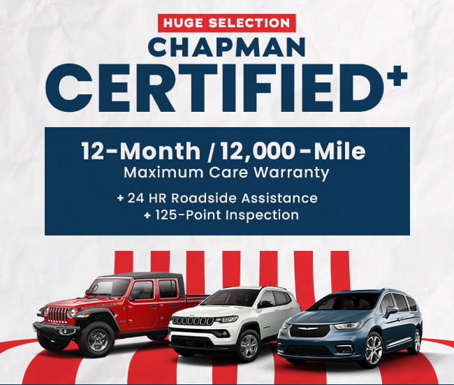 Huge selection - Chapman Certified+