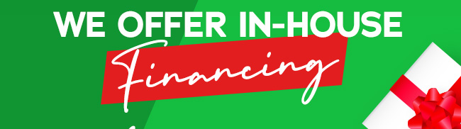 We offer in-house financing