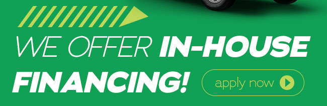 We offer in-house financing! 