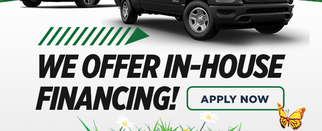 We offer in-house financing! Apply now