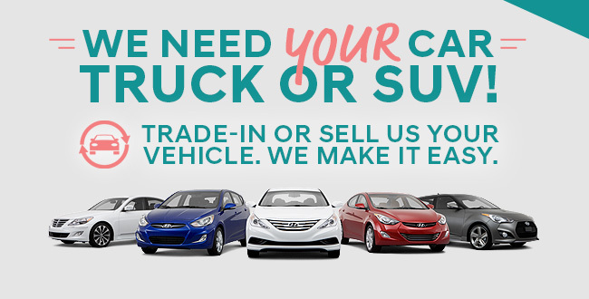 WE NEED YOUR CAR, TRUCK OR SUV!