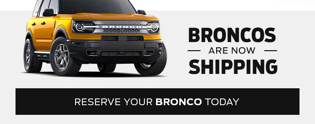 Broncos are now shipping!