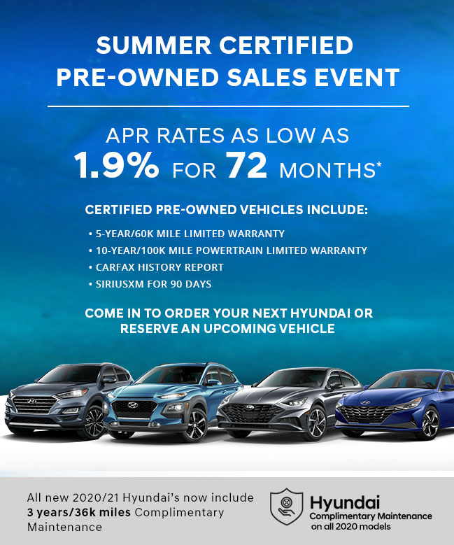 Summer Certified Pre-oWned Sales Event