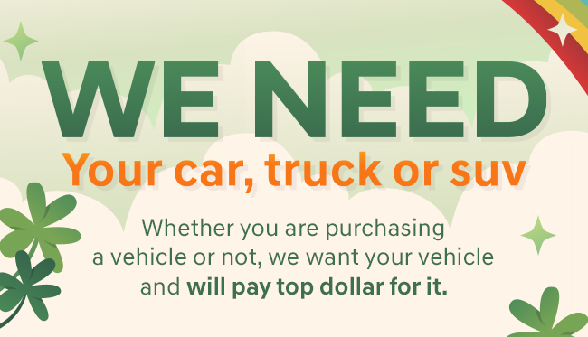 We Need Your car, truck or suv
