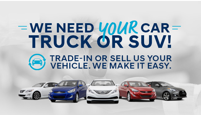 WE NEED YOUR CAR TRUCK OR SUV!