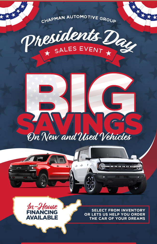 BIG SAVINGS ON NEW AND USED VEHICLES