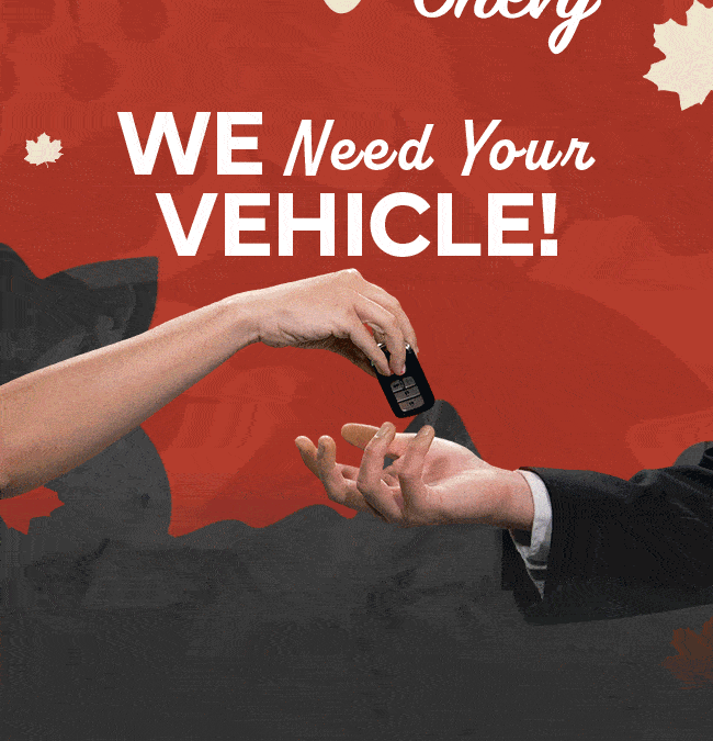 We Need Your Vehicle!
