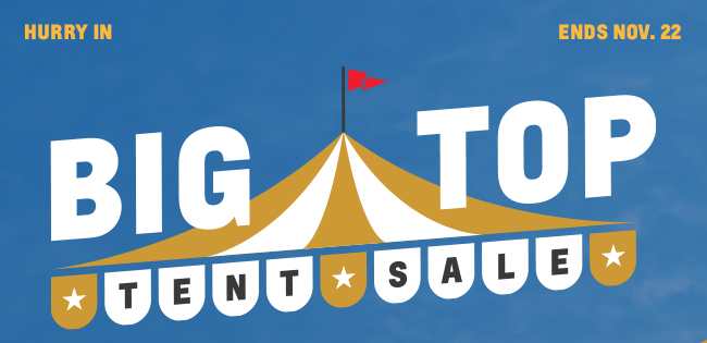 BIG TOP TENT SALE