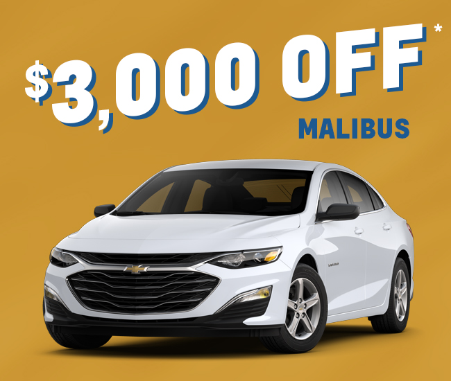 $3,000 OFF MALIBUS