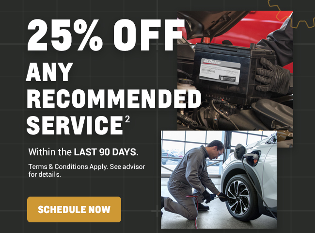 25% OFF Recommended Service