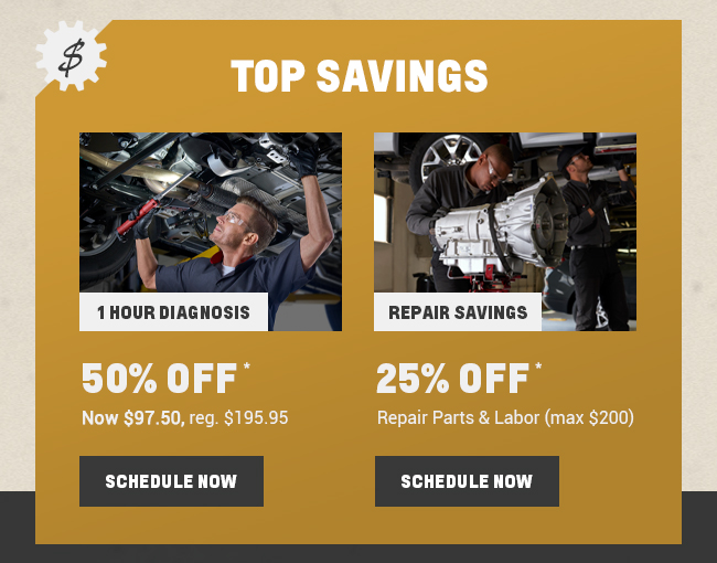 1 Hour Diagnosis & Repair Savings