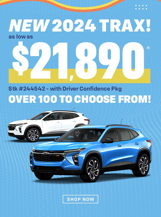 2024 Trax as low as $299mo