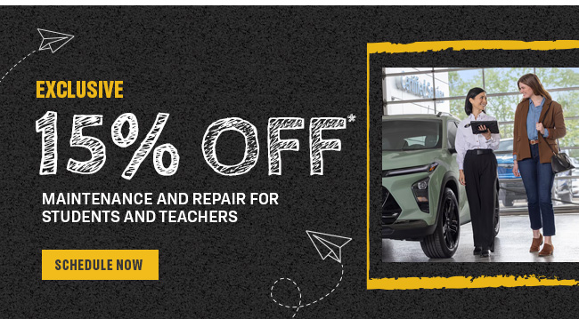 15% off for students and teachers