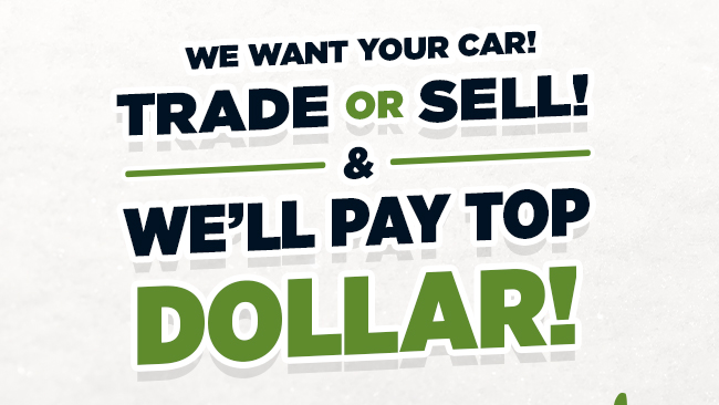 We Want Your Car! We'll Pay Top Dollar!