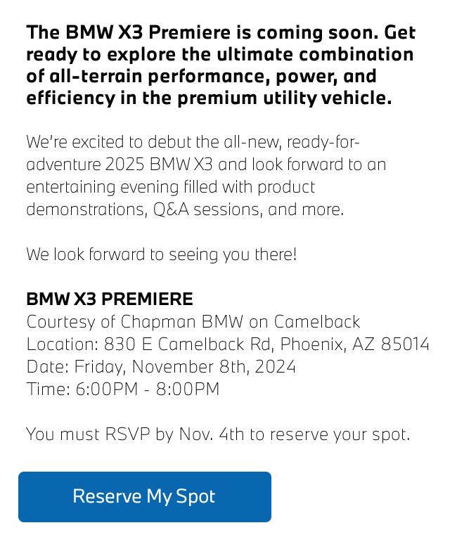 Reserve Your Spot