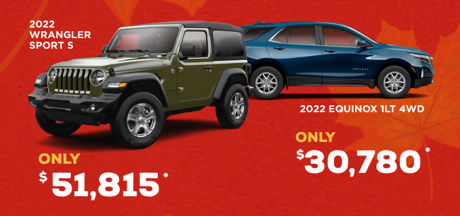 Jeep & Equinox Offers