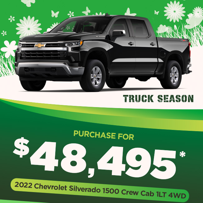 Purchase 2022 Chevrolet Silverado 1500 Crew Cab 1LT 4WD for $48,495*