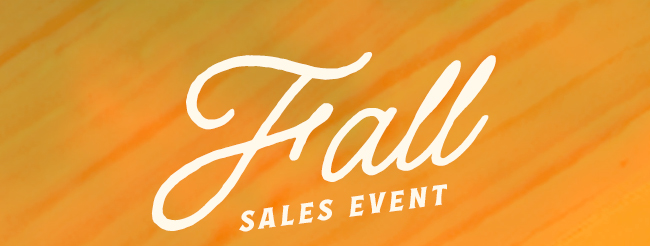 Fall Sales Event
